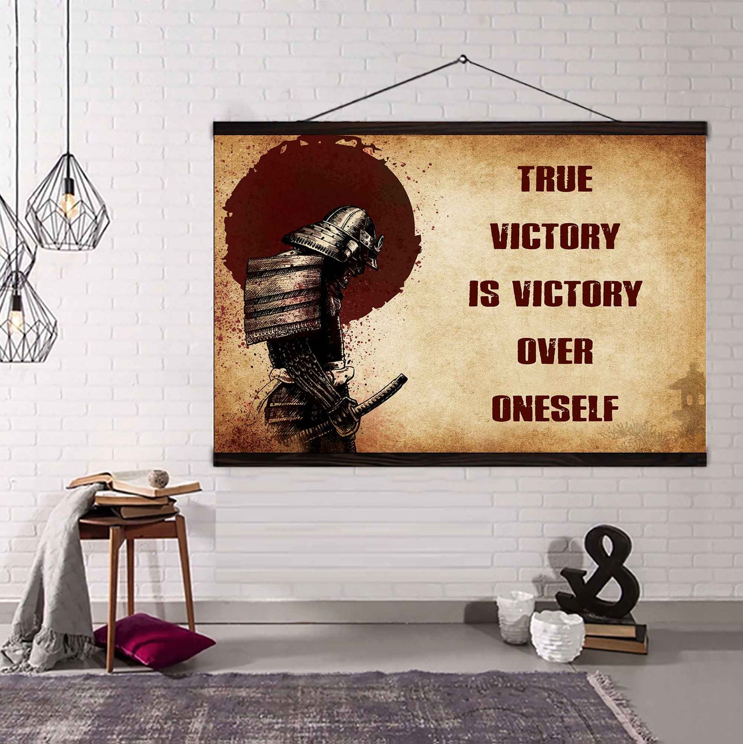 Soldier Poster Canvas True Victory Is Victory Over Oneself Gift For Your Friend
