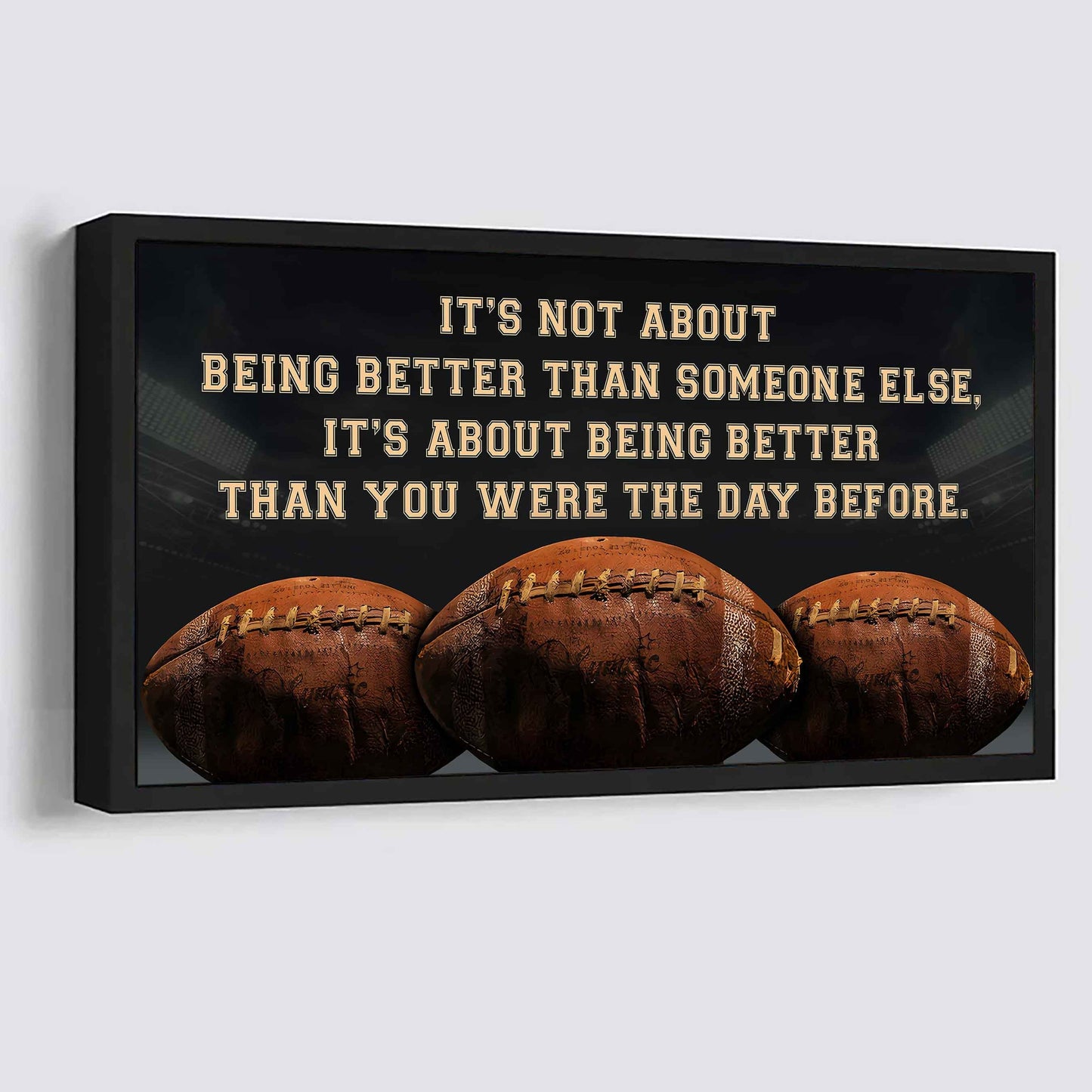 Personalized Basketball Poster Canvas It Is Not About Being Better Than Someone Else It's About Being Better Than You Were The Day Before