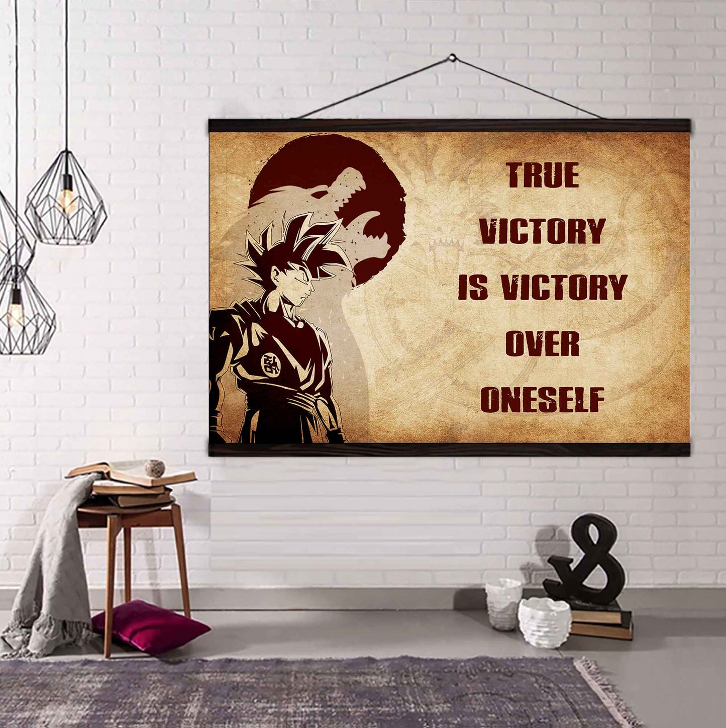 Soldier Poster Canvas True Victory Is Victory Over Oneself Gift For Your Friend