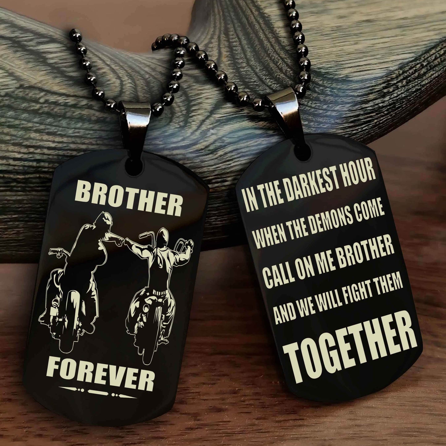 Soldier: Army-Air Force Personalized Double Sided Dog Tag For My Brother - Call On Me Brother And We Will Fight Them Together Gift For Your Friend