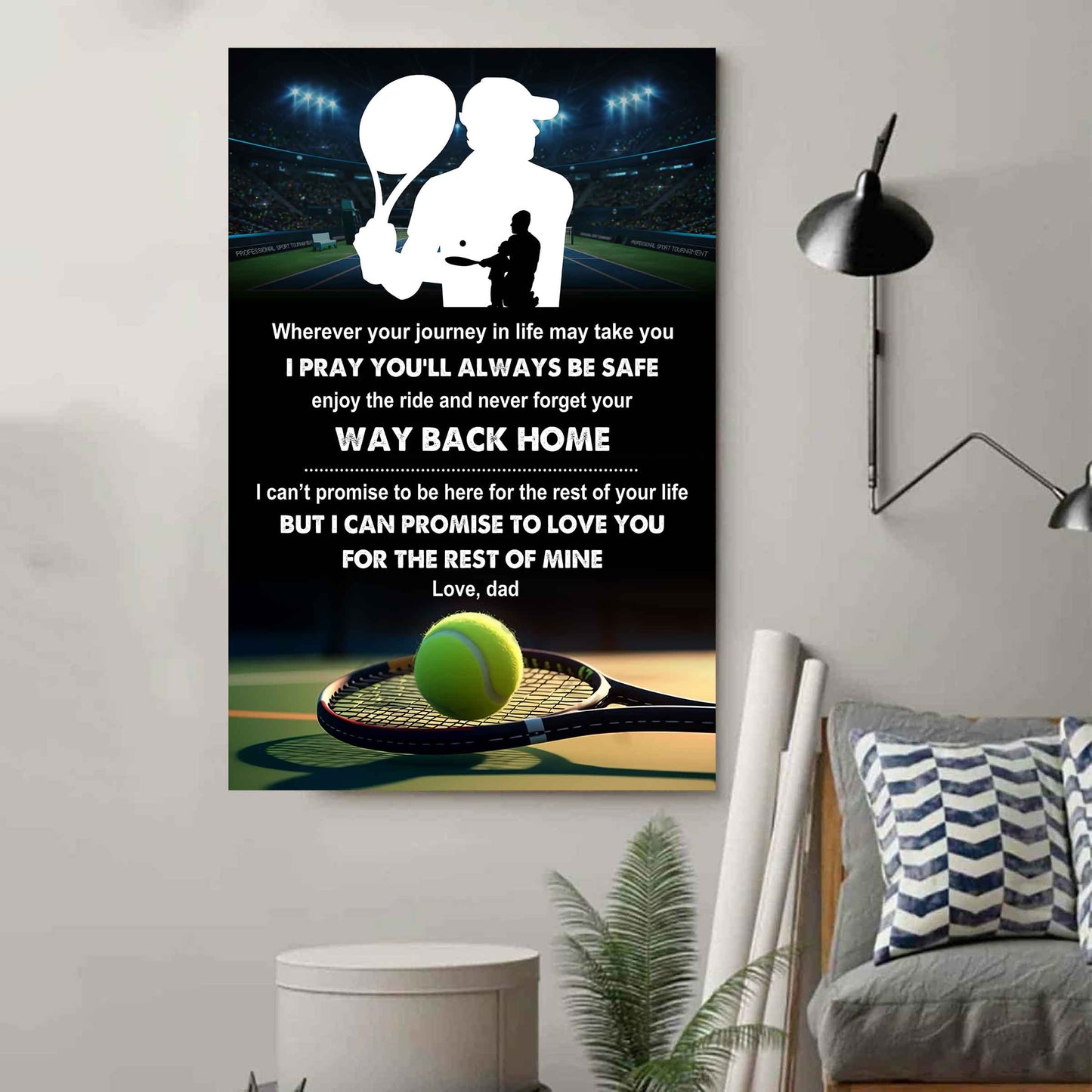Poster Canvas To My Son Never Forget Your Way Back Home Gift From Dad