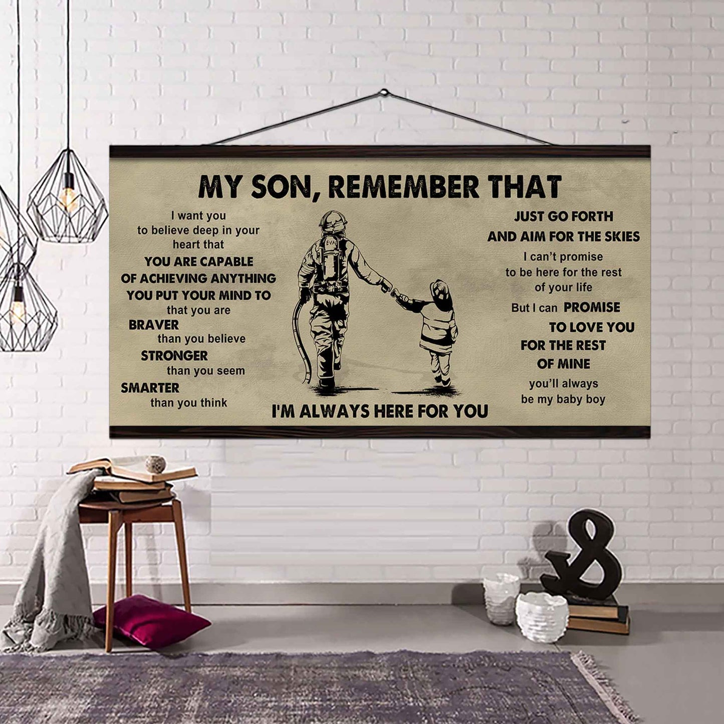 Personalized DRB Poster Canvas - My Son Remember That Just Go Forth And Aim For The Skies