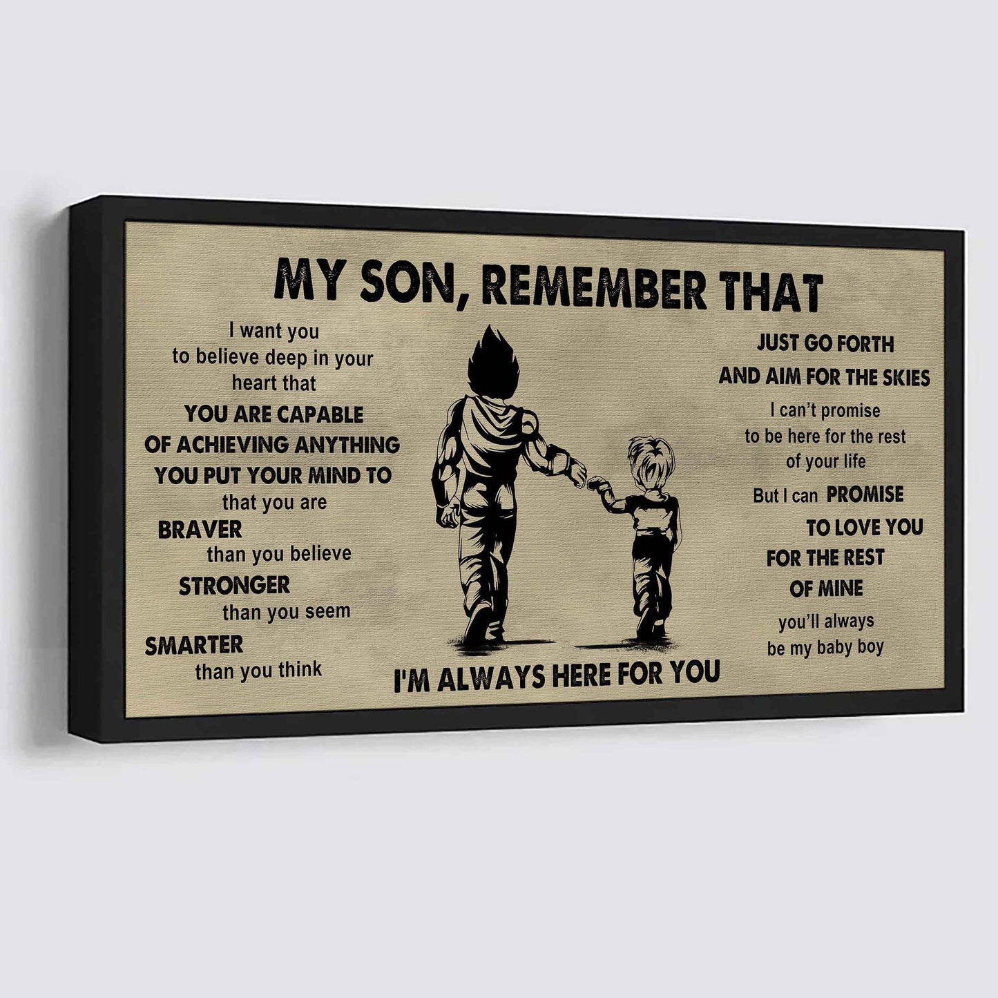 Personalized DRB Poster Canvas - My Son Remember That Just Go Forth And Aim For The Skies
