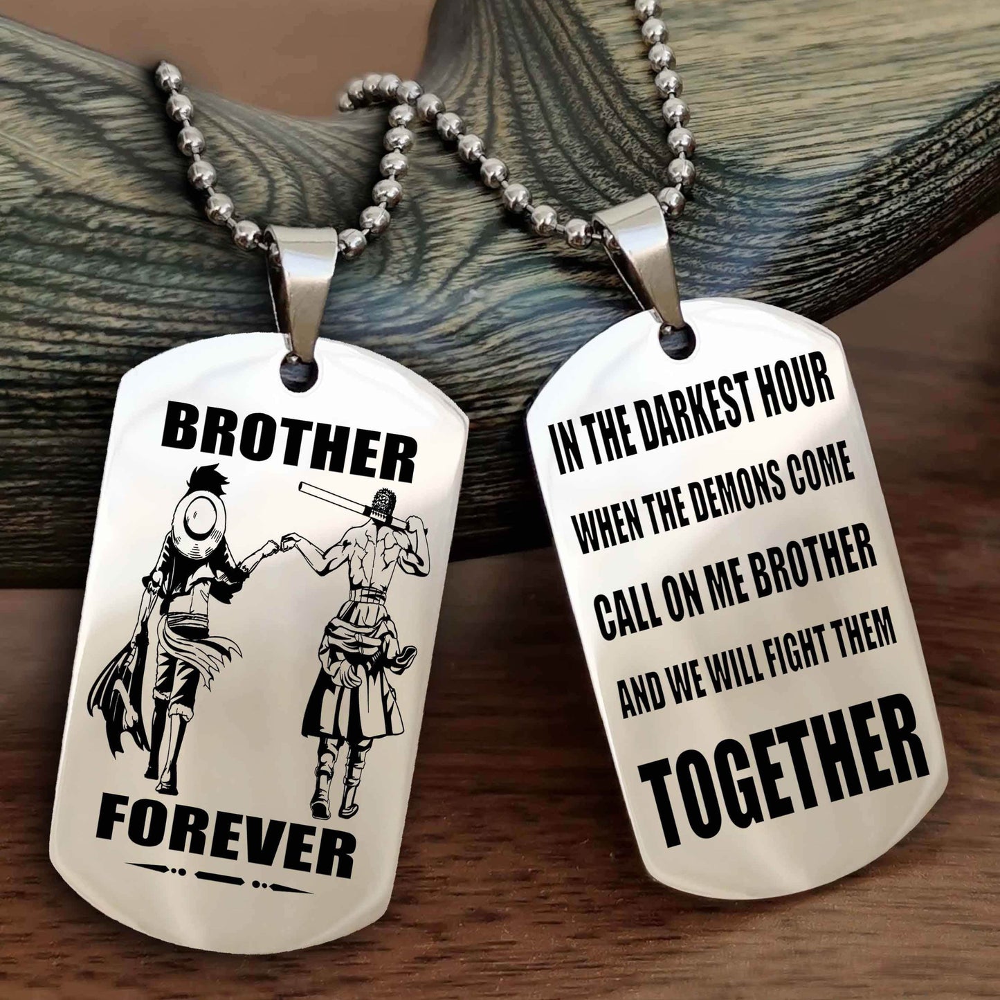 Soldier: Army-Air Force Personalized Double Sided Dog Tag For My Brother - Call On Me Brother And We Will Fight Them Together Gift For Your Friend