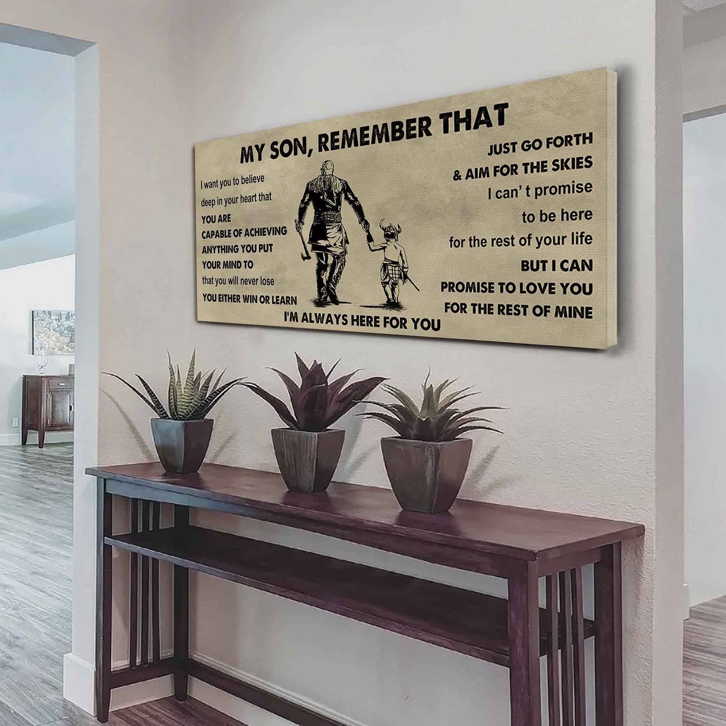 Personalized DRB Poster Canvas - My Son Remember That You Will Never Lose You Either Win Or Learn