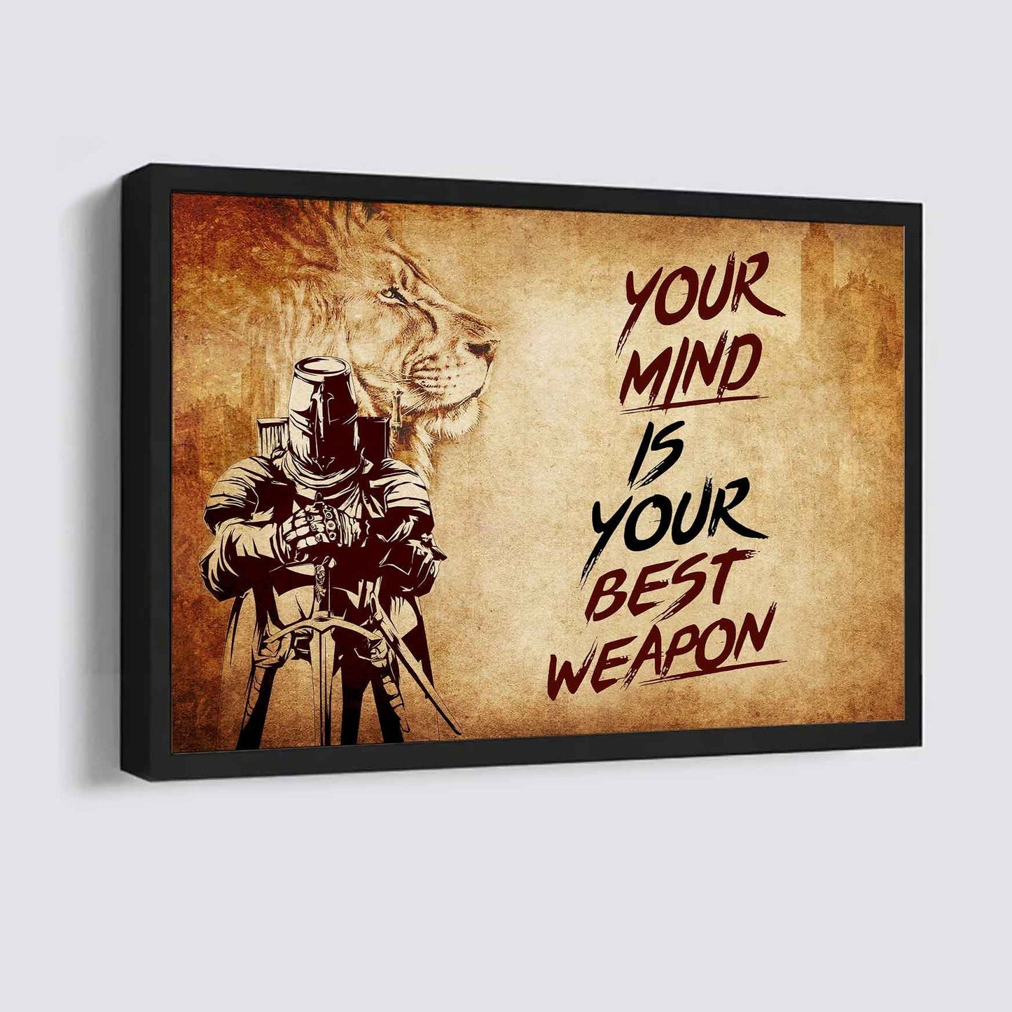 Soldier Poster Canvas Your Mind Is Your Best Weapon Best Gift