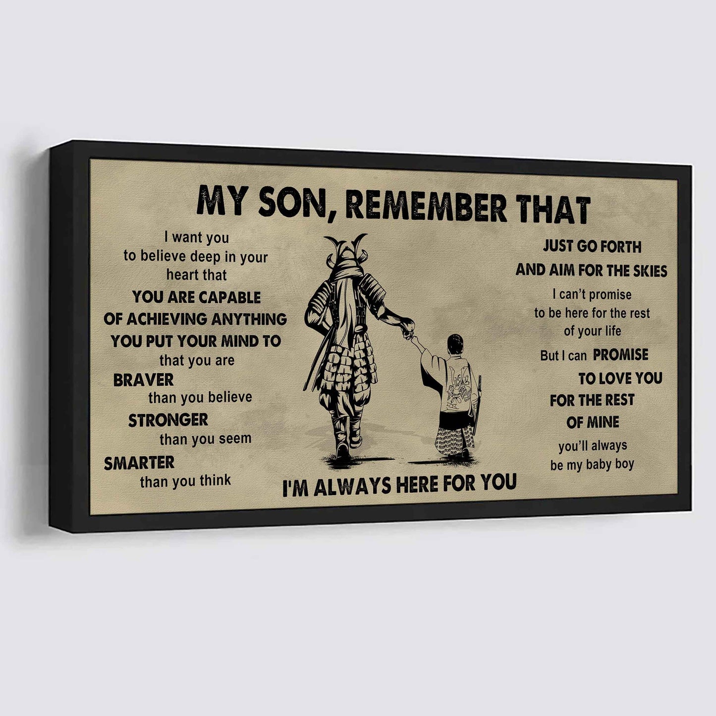 Personalized DRB Poster Canvas - My Son Remember That Just Go Forth And Aim For The Skies