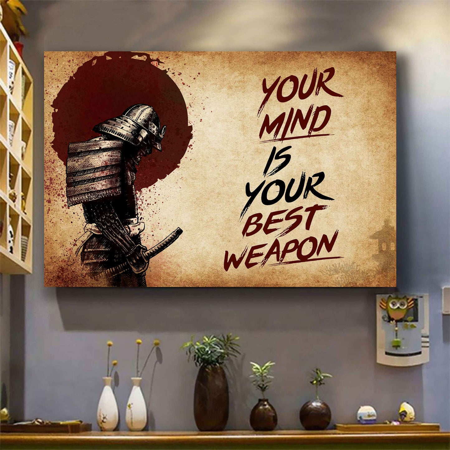 Soldier Poster Canvas Your Mind Is Your Best Weapon Best Gift