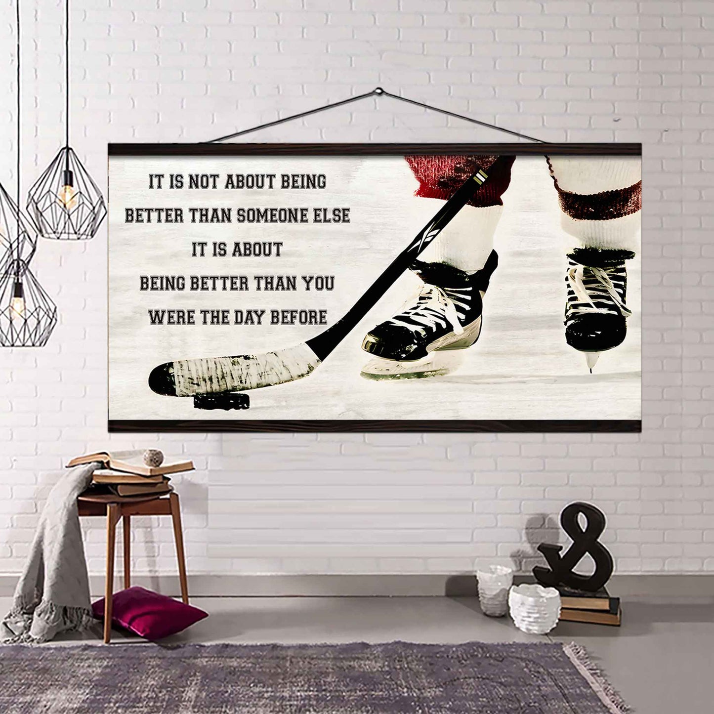 Personalized Basketball Poster Canvas It Is Not About Being Better Than Someone Else It's About Being Better Than You Were The Day Before