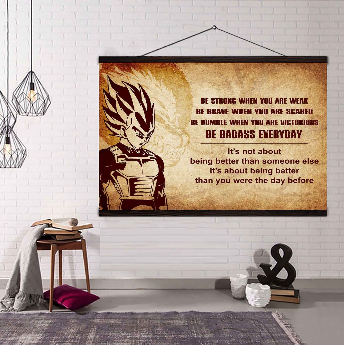 Soldier Poster Canvas Be Strong When You Are Weak Be Badass Everyday From Dad To Son Gift For Your Son Motivational Quotes
