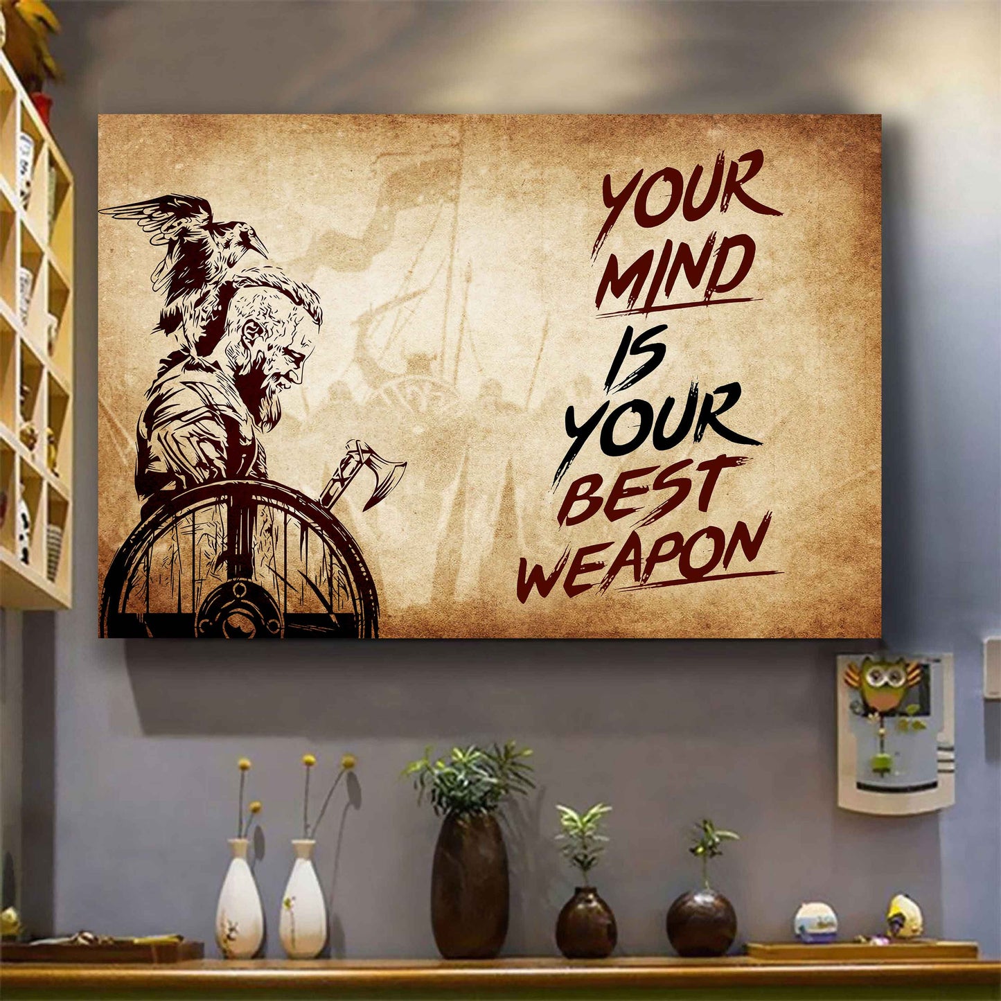 Soldier Poster Canvas Your Mind Is Your Best Weapon Best Gift