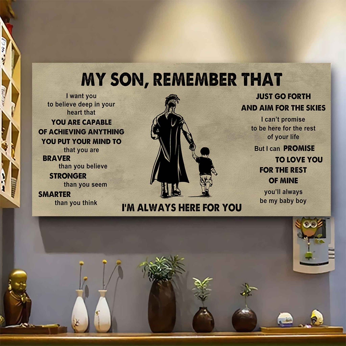 Personalized DRB Poster Canvas - My Son Remember That Just Go Forth And Aim For The Skies