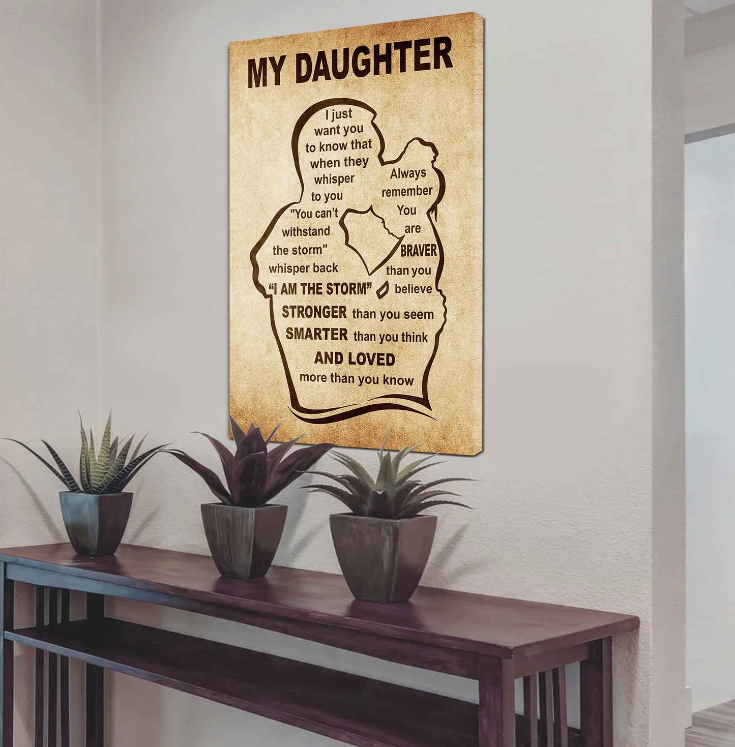 Personalized Family Poster Canvas I Just Want You To Know That - I Am The Storm To My Son Gift From Dad Gift For Your Son