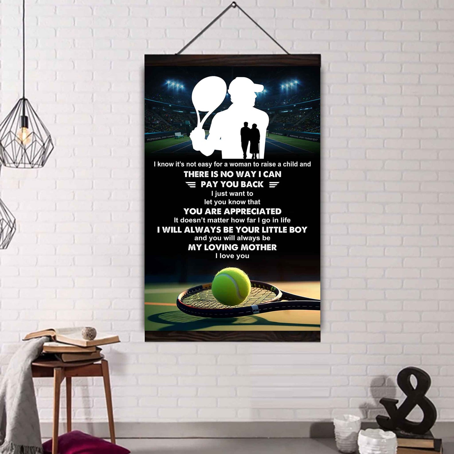Poster Canvas To My Mom I Know It's Not Easy - I Will Always Be Your Little Boy Gift From Son