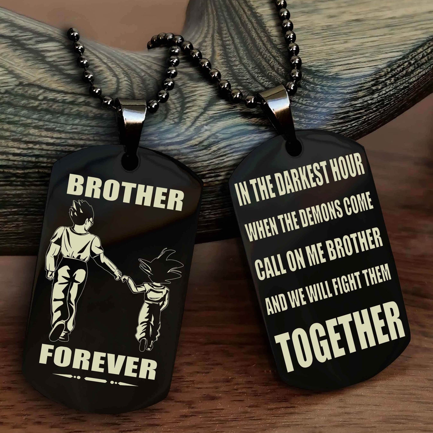 Soldier: Army-Air Force Personalized Double Sided Dog Tag For My Brother - Call On Me Brother And We Will Fight Them Together Gift For Your Friend
