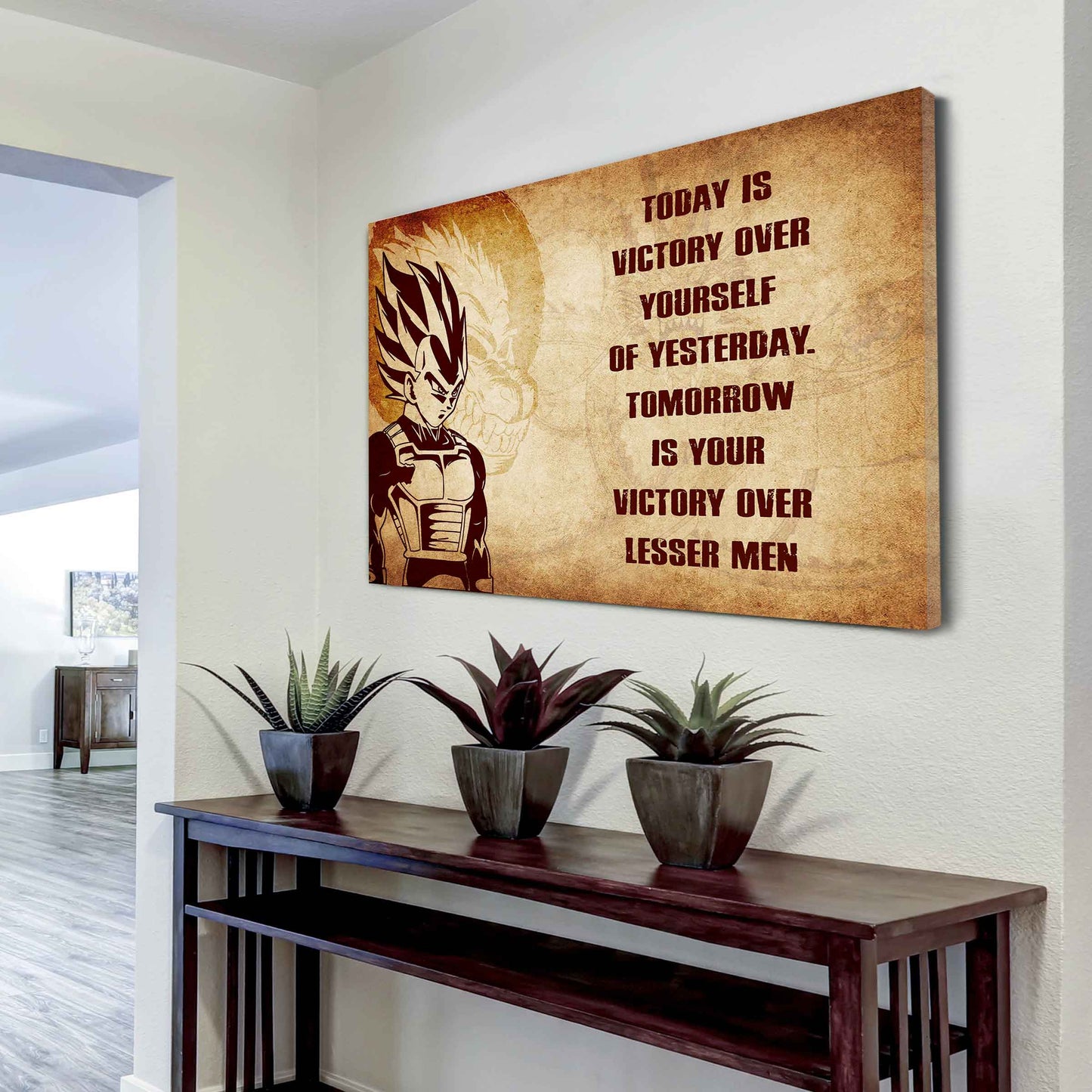 Soldier Poster Canvas Today Is Victory Over Yourself Of Yesterday Best Gift With Motivation Quotes