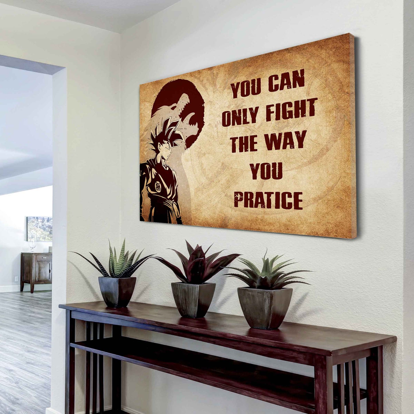 Soldier Poster Canvas You Can Only Fight The Way You Practice