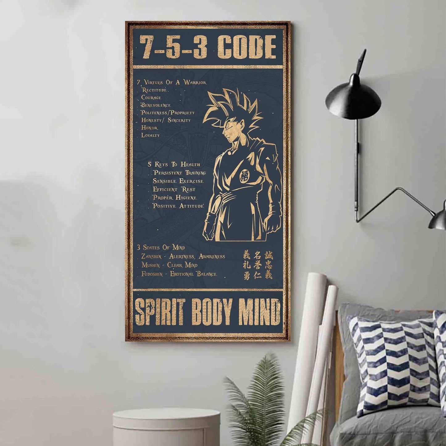 VGT 7 5 3 Code New Vertical Poster Canvas Wall Art (Ver1)