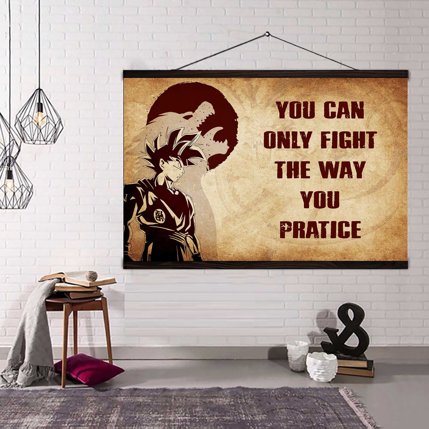 Soldier Poster Canvas You Can Only Fight The Way You Practice