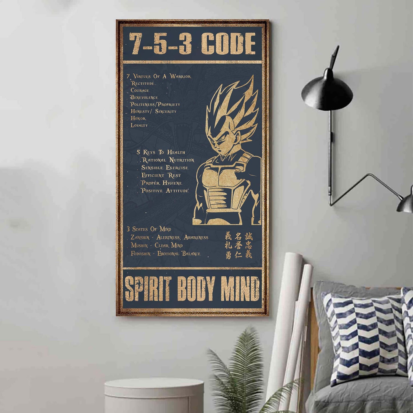 VGT 7 5 3 Code New Vertical Poster Canvas Wall Art (Ver2)