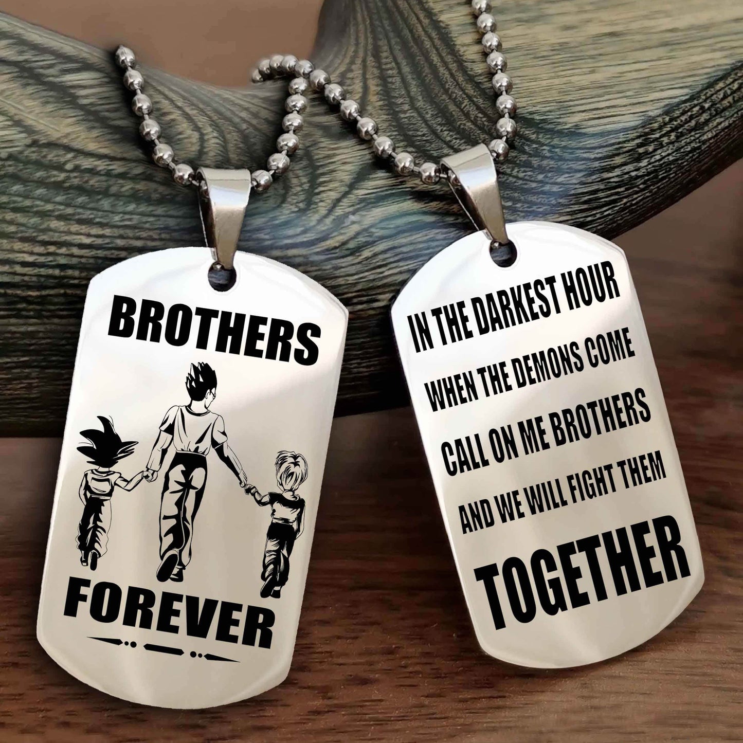 Knight Templar Personalized Double Sided Dog Tag For My Brother - Call On Me Brother And We Will Fight Them Together Gift For Your Friend