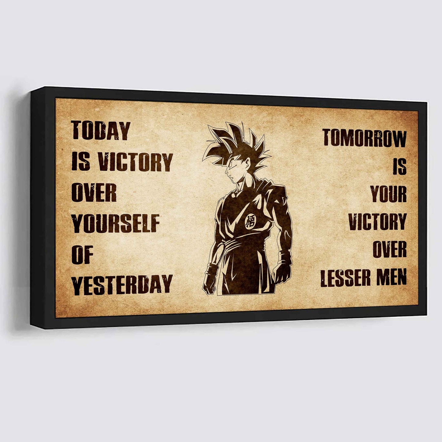 Personalized Soldier Poster Canvas - Today Is Victory Over Yourself Of Yesterday Tomorrow Is Your Victory Over Lesser Men