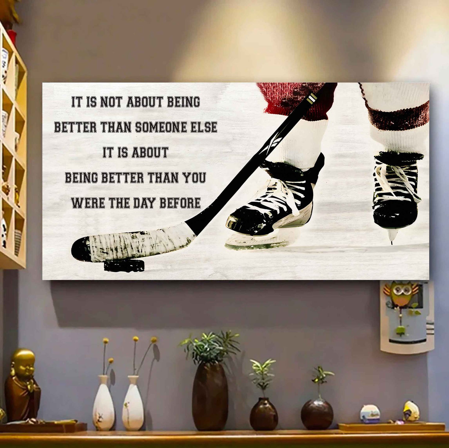 Personalized Basketball Poster Canvas It Is Not About Being Better Than Someone Else It's About Being Better Than You Were The Day Before