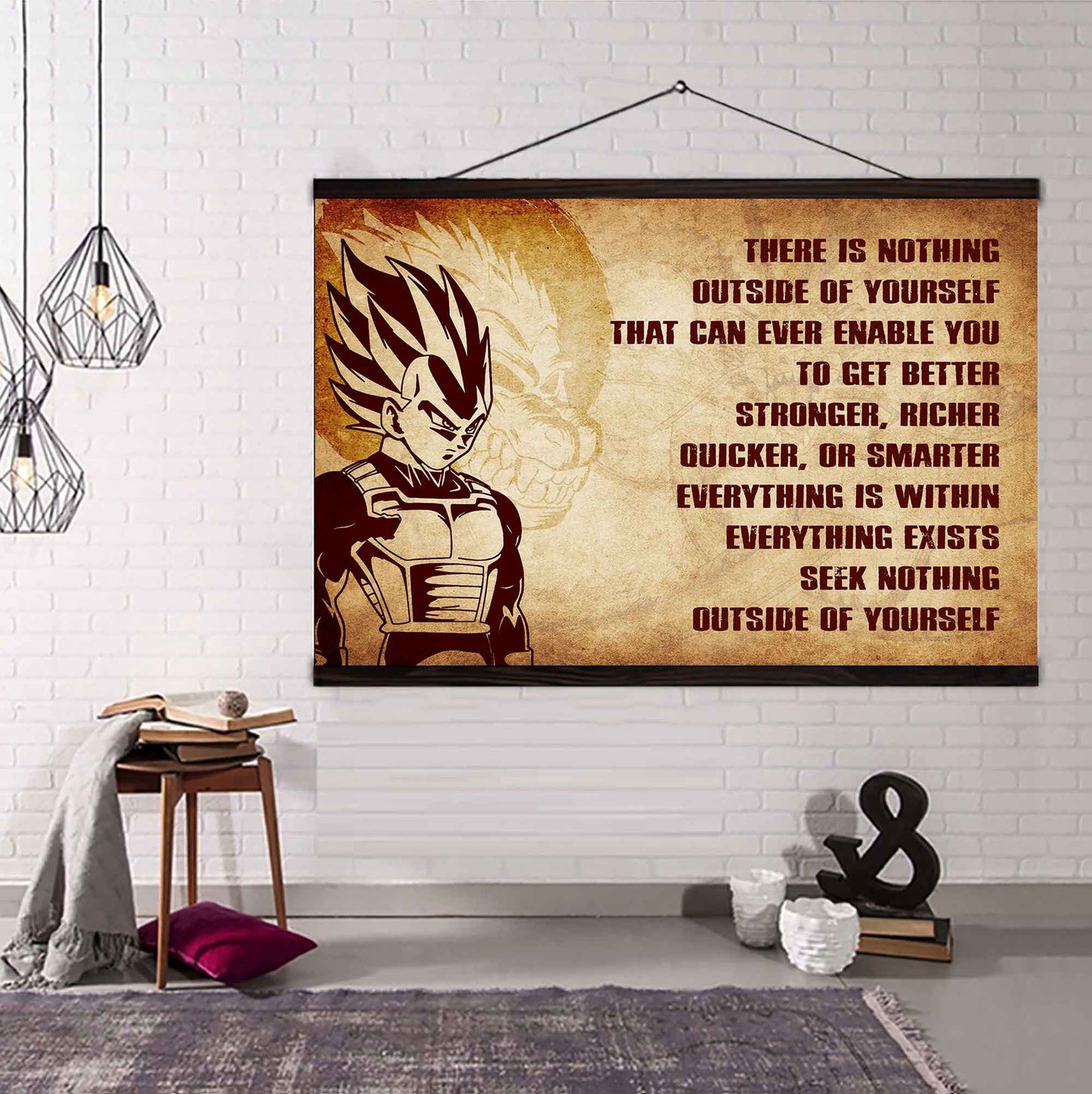 Soldier Poster Canvas There Is Nothing Outside Of Yourself Best Gift With Motivation Quotes
