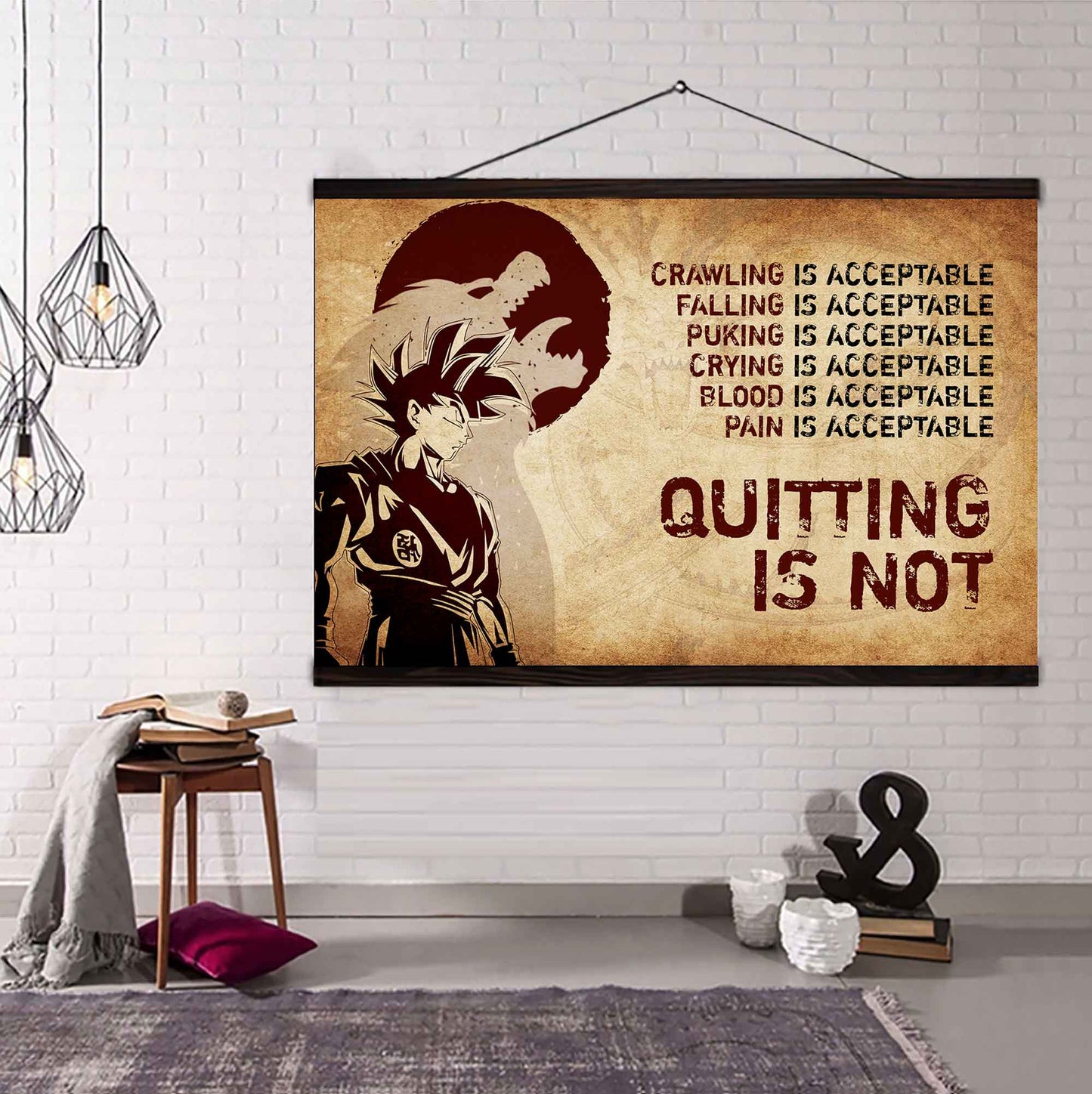 Soldier Poster Canvas Quiting Is Not Best Gifts Motivation Quotes