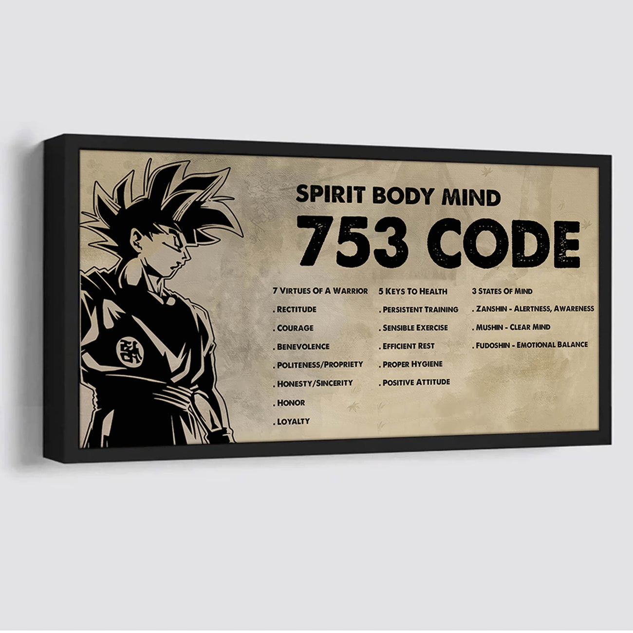 Knight Templar Poster Canvas 7 5 3 Code Motivation Quotes
