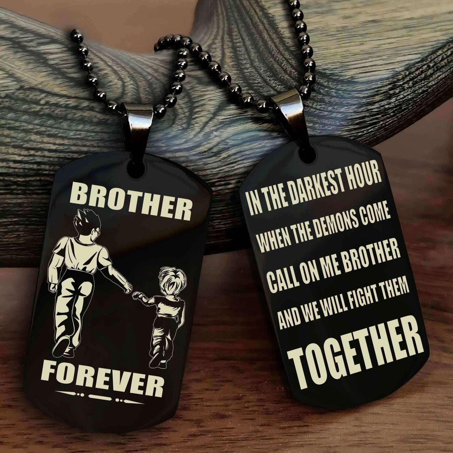 Soldier: Army-Air Force Personalized Double Sided Dog Tag For My Brother - Call On Me Brother And We Will Fight Them Together Gift For Your Friend