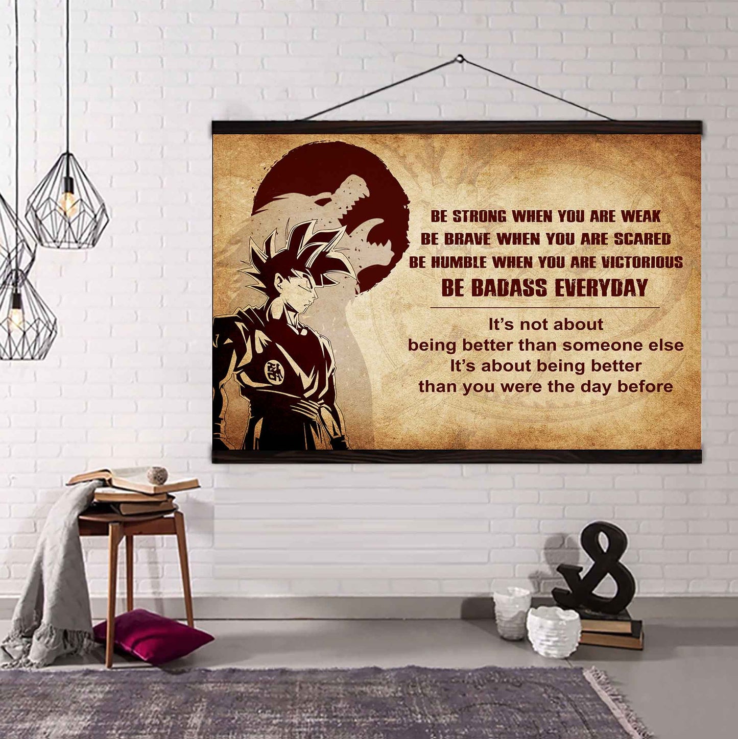 Soldier Poster Canvas Be Strong When You Are Weak Be Badass Everyday From Dad To Son Gift For Your Son Motivational Quotes