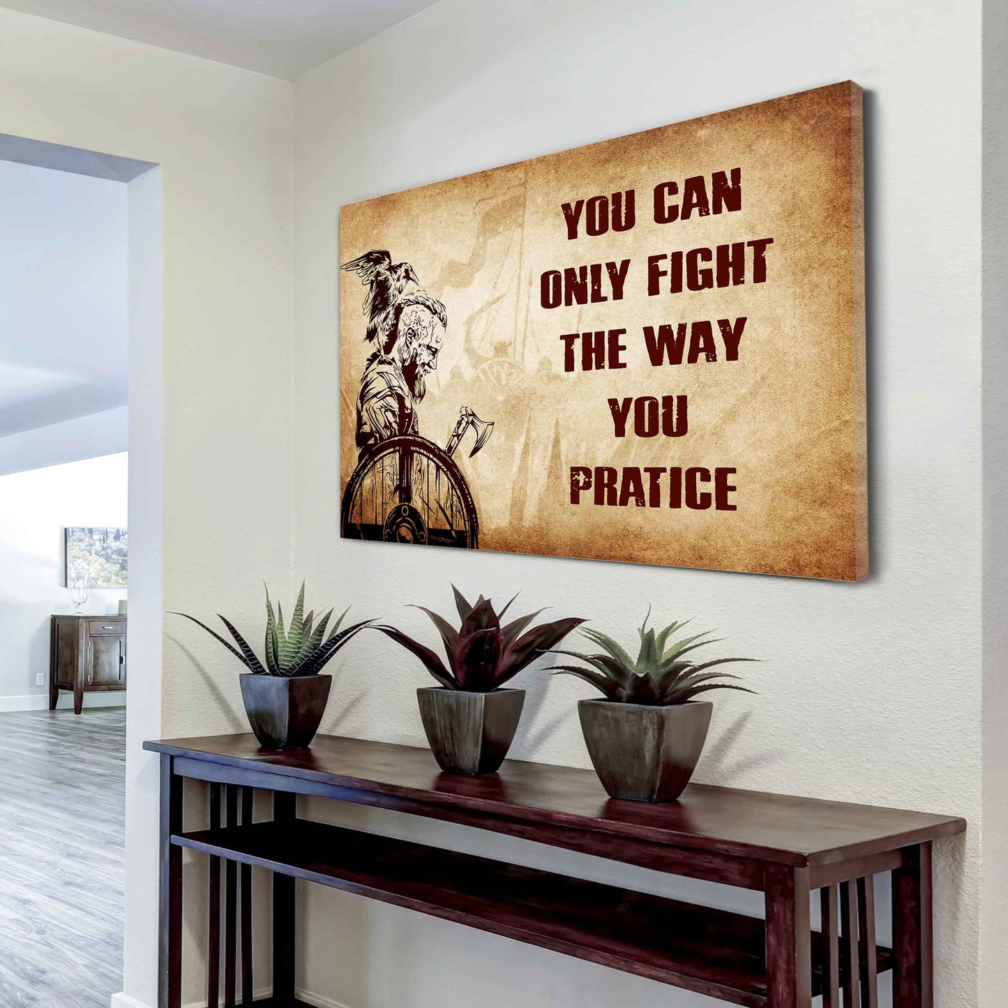 Soldier Poster Canvas You Can Only Fight The Way You Practice