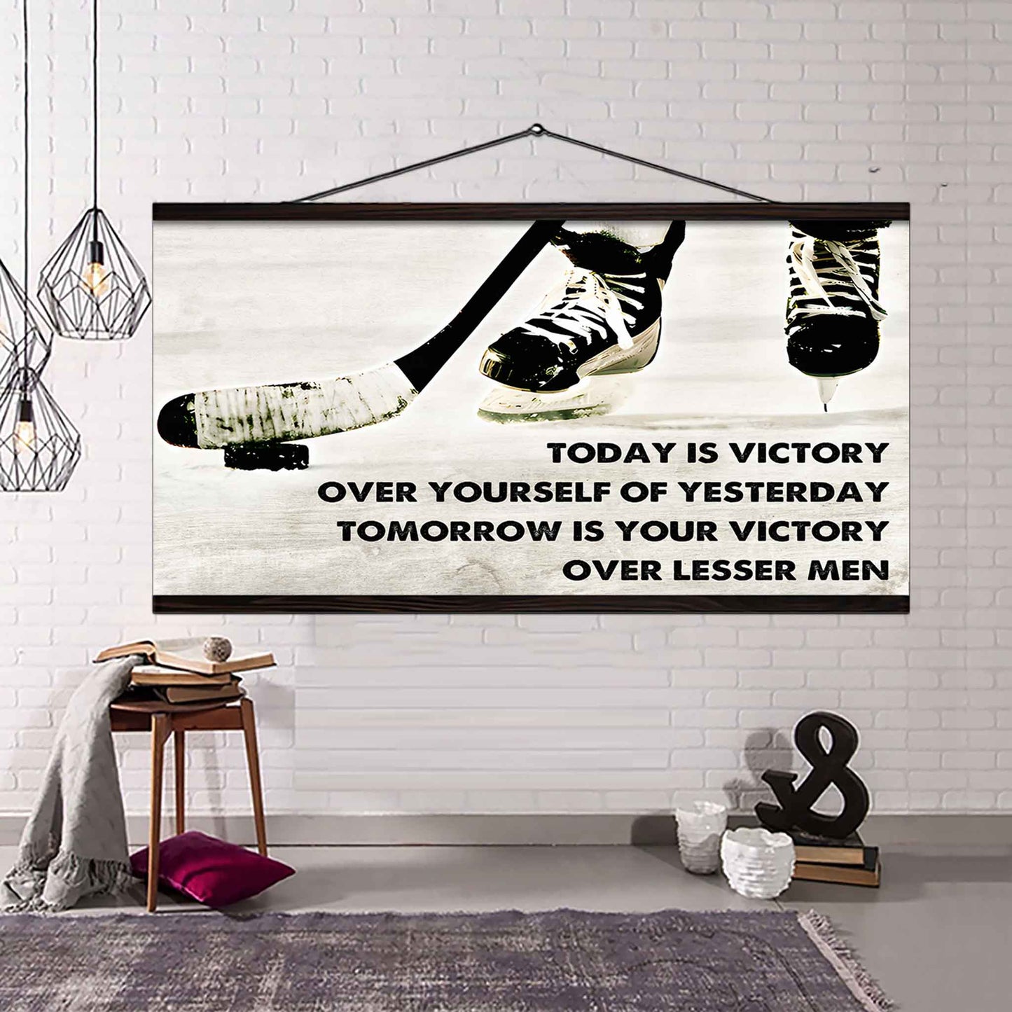 Soccer Poster Canvas - Today Is Victory Over Yourself Over Yourself Of Yesterday Tomorrow Is Your Victory Over Lesser Men