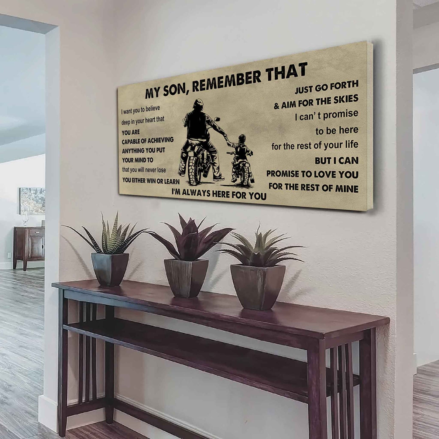 Personalized DRB Poster Canvas - My Son Remember That You Will Never Lose You Either Win Or Learn