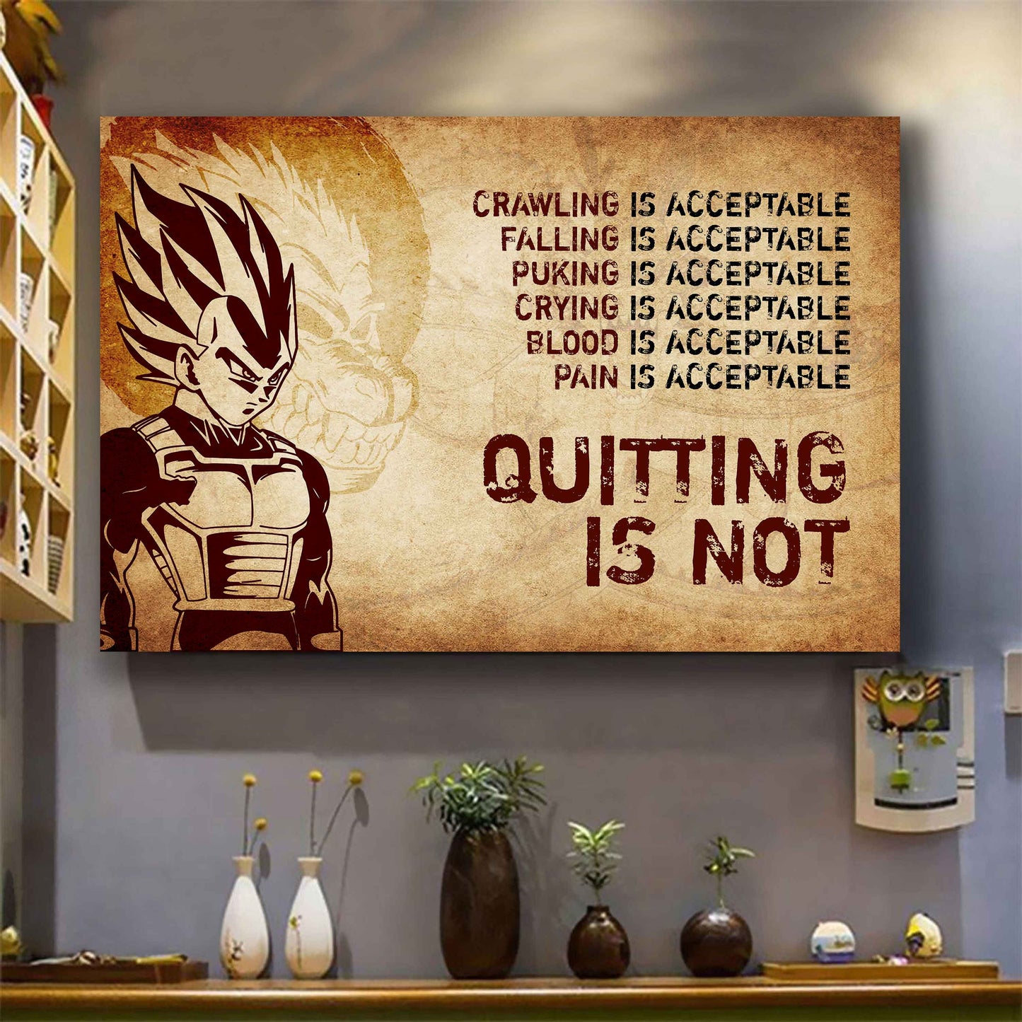 Soldier Poster Canvas Quiting Is Not Best Gifts Motivation Quotes
