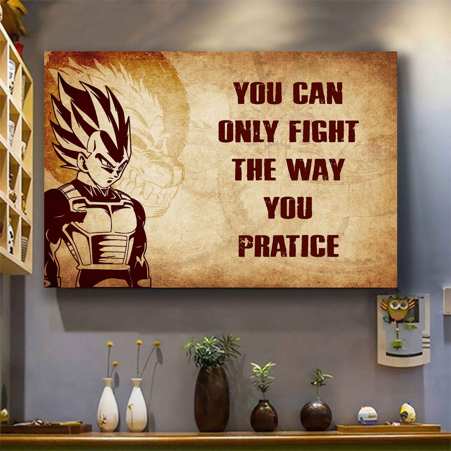 Soldier Poster Canvas You Can Only Fight The Way You Practice