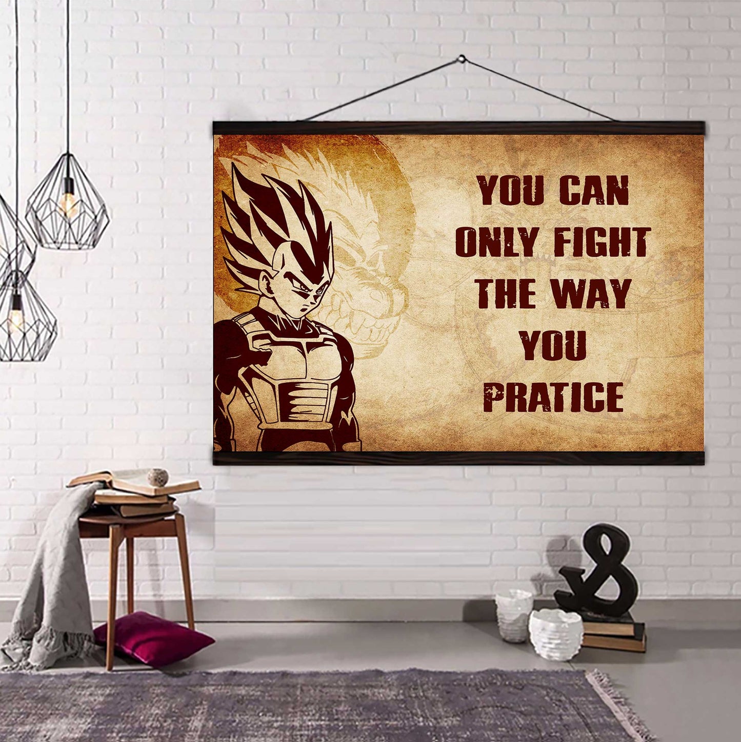 Soldier Poster Canvas You Can Only Fight The Way You Practice