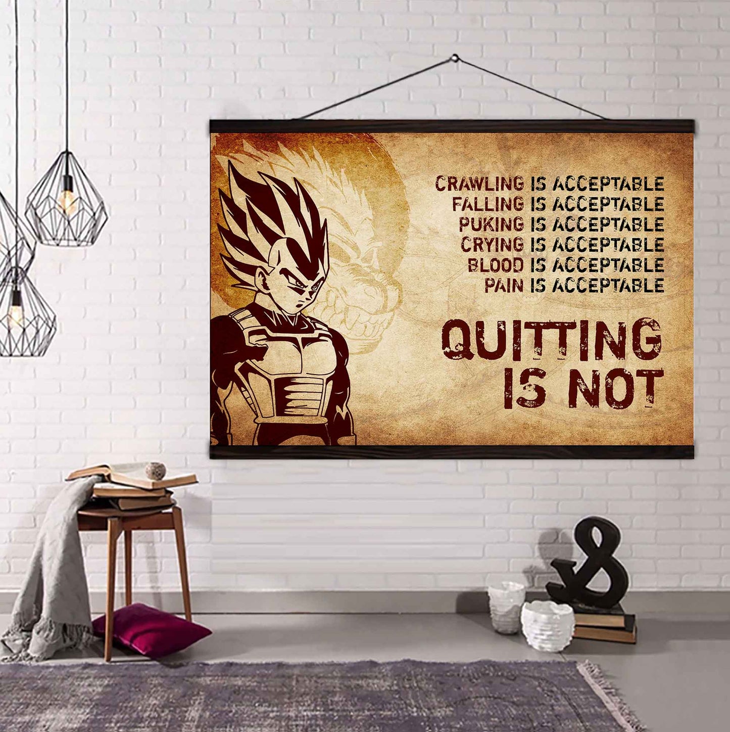 Soldier Poster Canvas Quiting Is Not Best Gifts Motivation Quotes