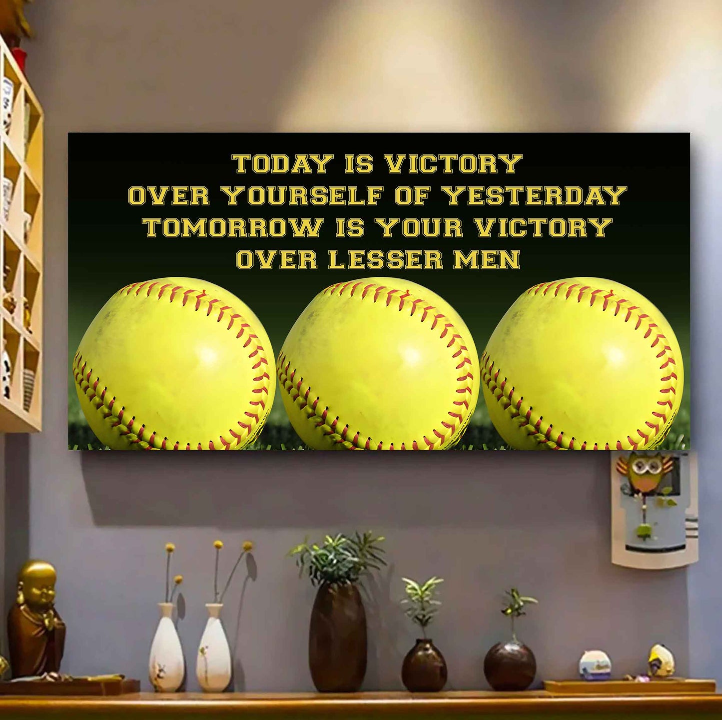 Soccer Poster Canvas - Today Is Victory Over Yourself Over Yourself Of Yesterday Tomorrow Is Your Victory Over Lesser Men