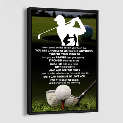 Poster Canvas To My Son You Put Your Mind To That You Are Braver Gift From Dad