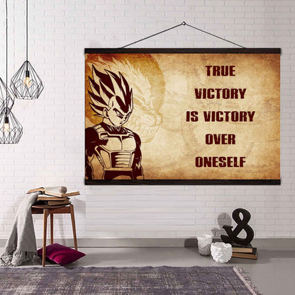 Soldier Poster Canvas True Victory Is Victory Over Oneself Gift For Your Friend