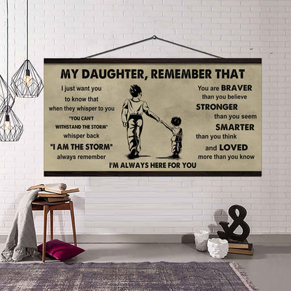 Soldier To My Daughter Remember That When They Whisper To You Whisper Back I'm The Storm I'm Always Here For You