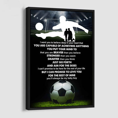 Poster Canvas To My Son You Put Your Mind To That You Are Braver Gift From Dad