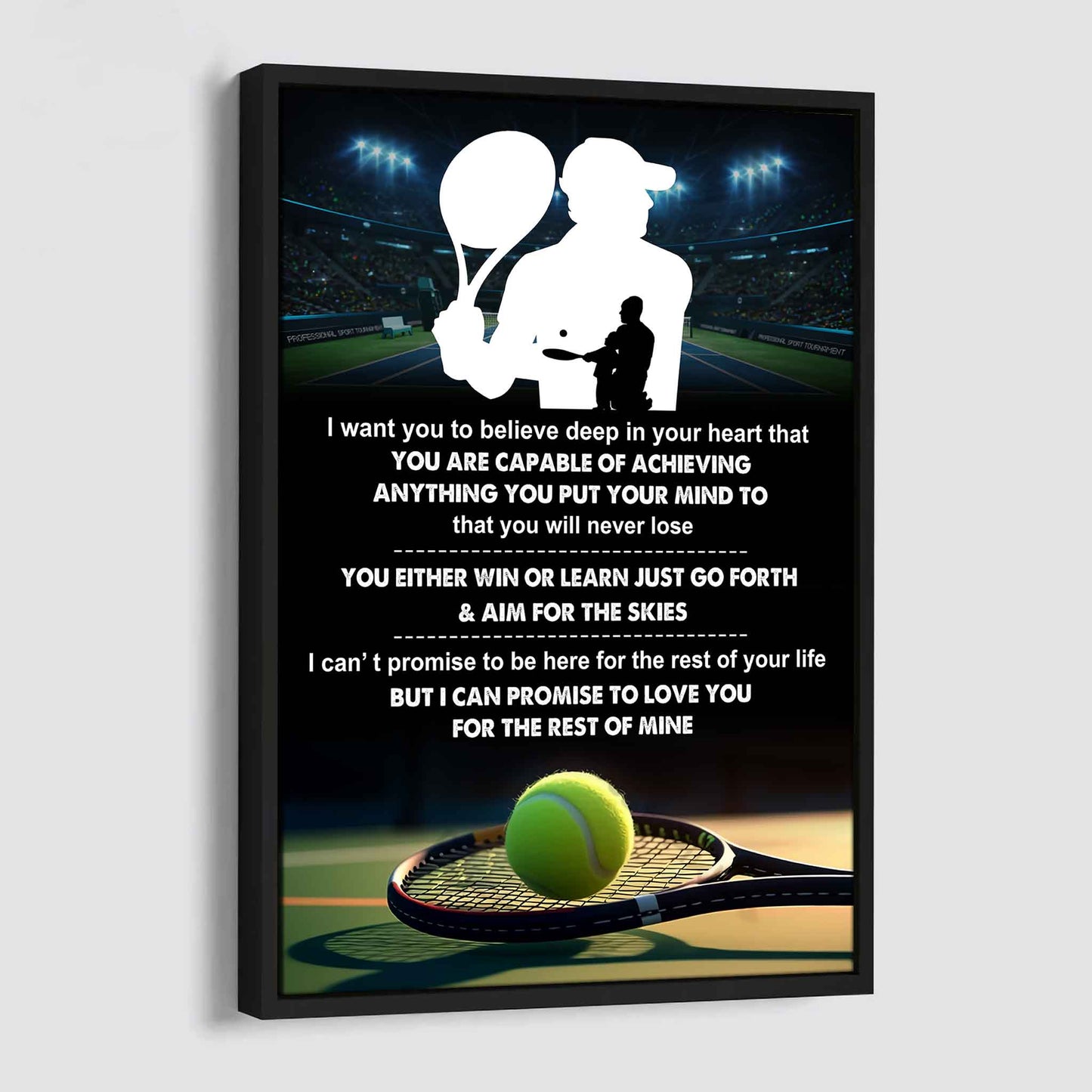 Poster Canvas To My Son You Will Never Lose You Either Win Or Learn - I Love You Gift From Dad