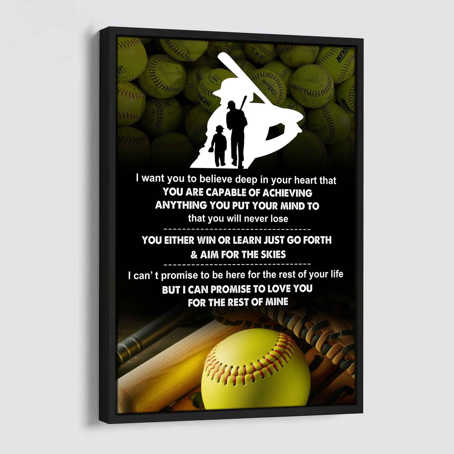 Poster Canvas To My Son You Will Never Lose You Either Win Or Learn - I Love You Gift From Dad