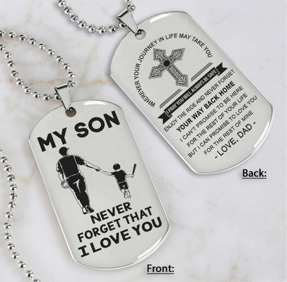 Samurai customizable engraved dog tag, gifts from dad mom to son- Be the nice kid