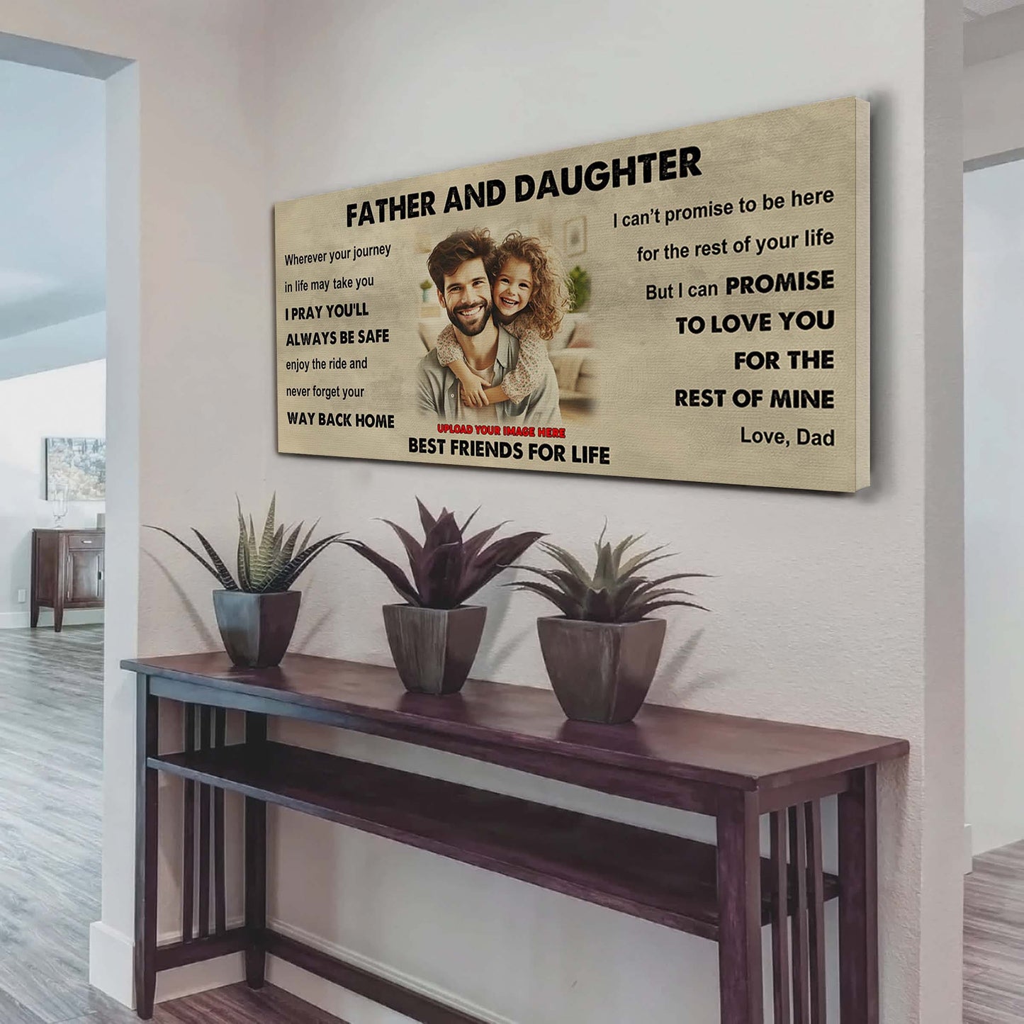 Knight Templar Father And Daughter Best Friends For Life - Ver 2 Never Forget Your Way Back Home Poster Canvas Gift For Son From Father