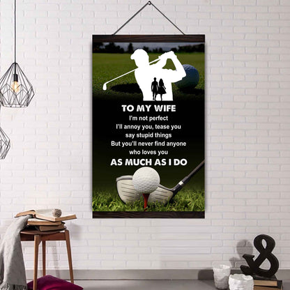Sport Poster Canvas To My Wife I Am Not Perfect Gift For Your Wife