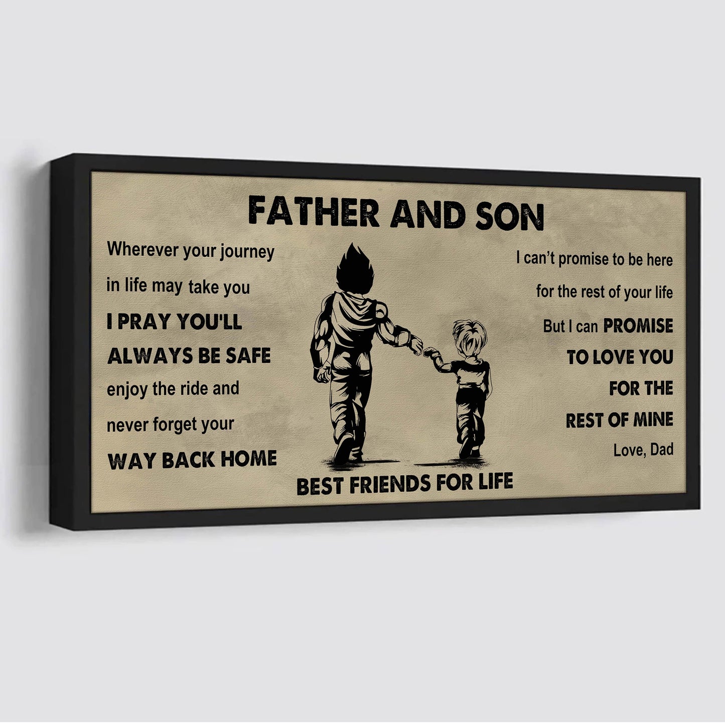 Knight Templar Father And Daughter Best Friends For Life - Ver 2 Never Forget Your Way Back Home Poster Canvas Gift For Son From Father